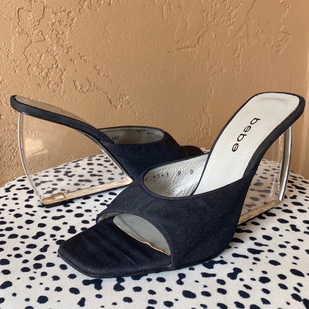 Vintage: 2000s Bebe Lucite Wedges